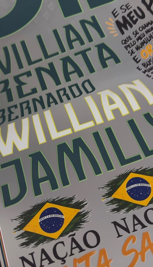 DTF têxtil personalizado com nomes